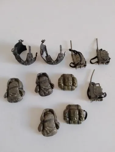 Lote de acessórios para bonecos Peacekeepers escala 3,75