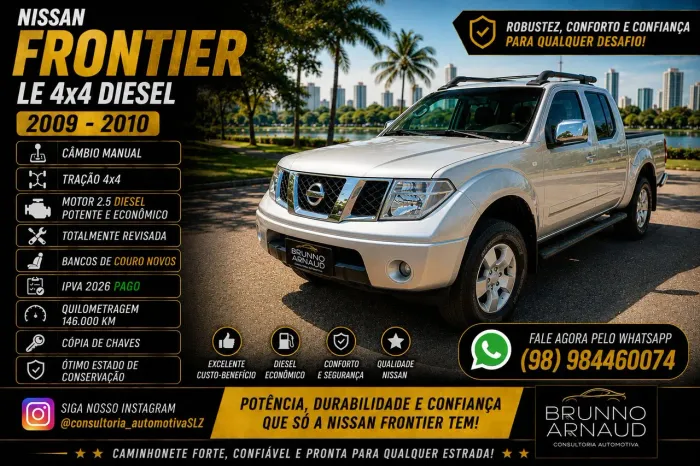Nissan Frontier LE CD 4X4 2.5 TB Diesel Mec. 2010