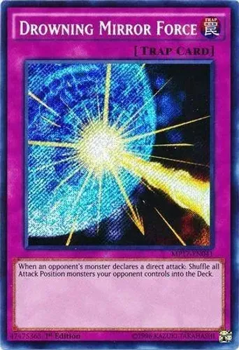 Yugioh!!! Drowning Mirror Force MP17-EN041 Secret Rare