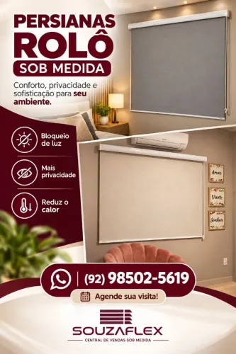 Persiana Souzaflex: o detalhe que muda tudo.
