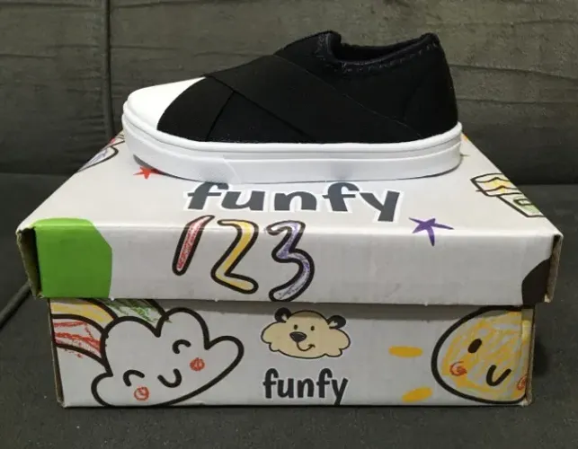 Tênis Infantil Casual Slip On Funfy Menina 220a - tamanho 25 - NOVO