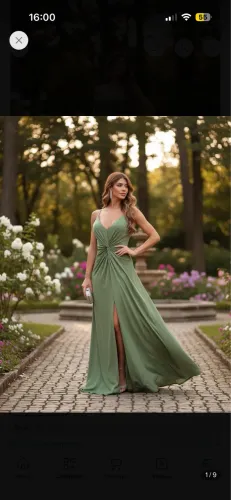 Vestido para Casamento Verde Oliva