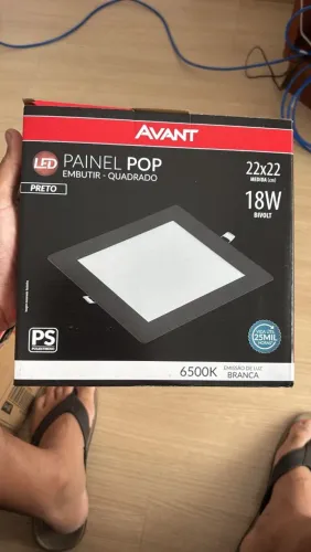 Lampada painel pop embutido