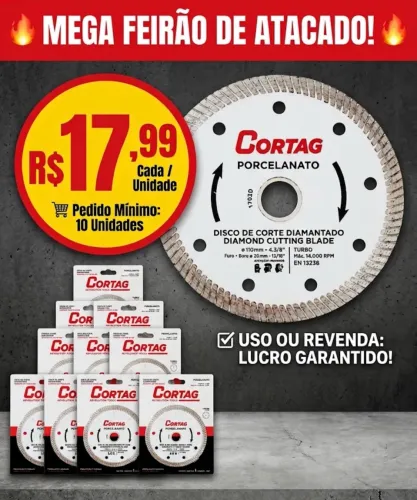 Disco diamantado porcelanato Cortag