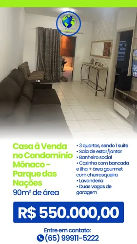 Casa à Venda no Condomínio Mônaco - Parque das Nações