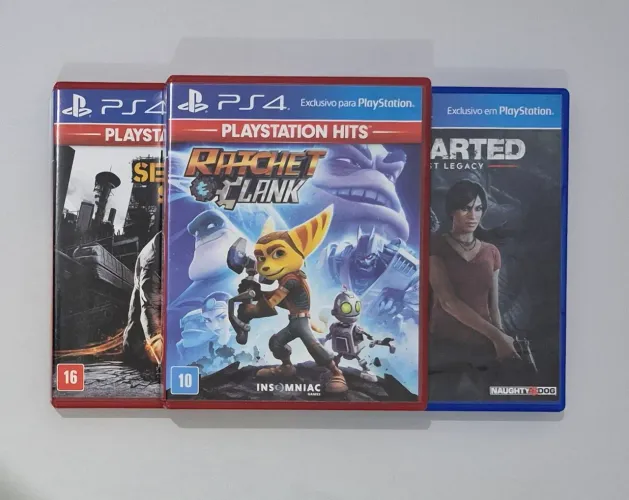 3 Jogos Exclusivos (PS4)