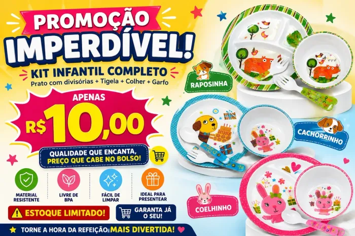 (Kit ) prato infantil 