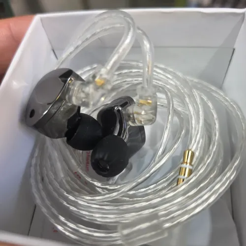 Fone de ouvido KZ D-FI (Metal) Retorno de Palco in-ear- Qualidade sonora imersiva, Monitor