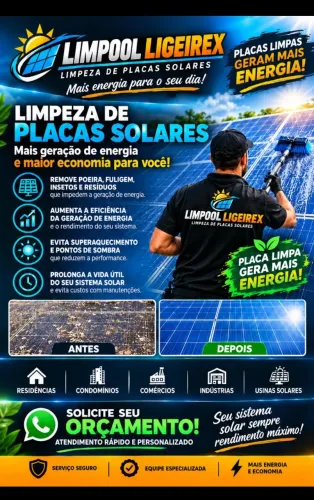 LIMPEZA DE PLACA SOLAR COM QUALIDADE