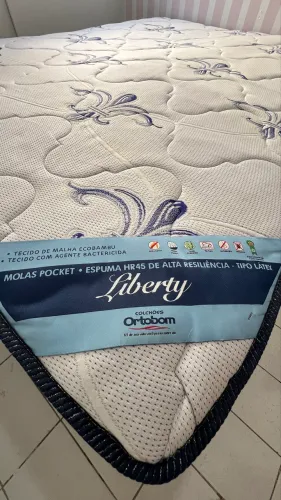 CAMA QUEEN ORTOBOM LIBERTY MOLAS POCKET