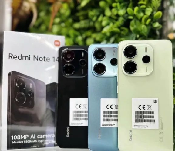 Celular Xiaomi Redmi Note 14 4G 256GB 08GB RAM Versão Global Preto Azul Mais Vendido 