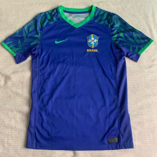 camisa nike brasil away tamanho xl infantil 22/23 original