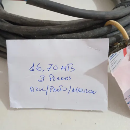 Cabo PP 3 vias 2x2,5mm,