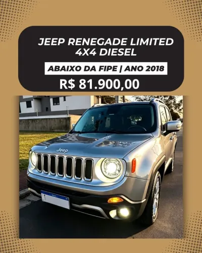 Jeep Renegade Limited 2.0 4X4 TB Diesel Aut. 2018