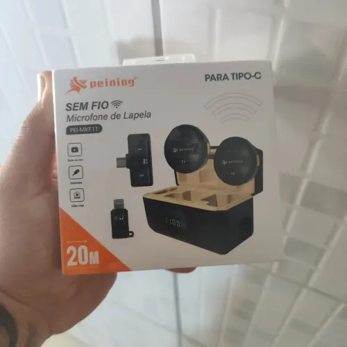 Microfone de lapela 