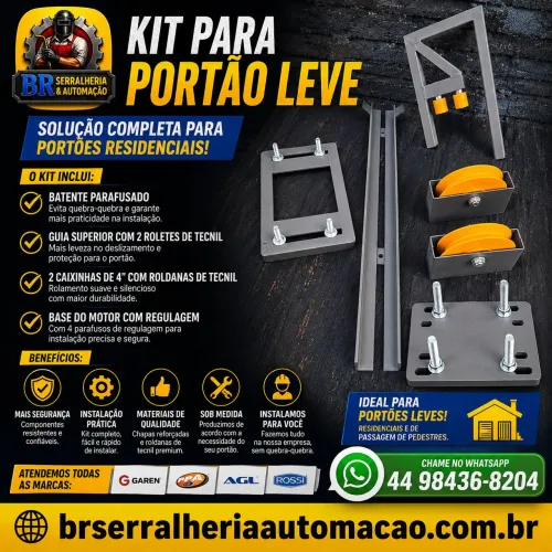 Kit para Portão Deslizante Linha Residencial/ Industrial