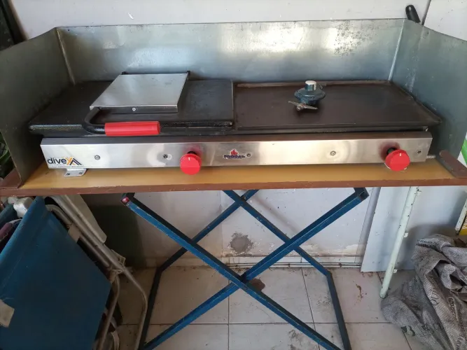 Chapa para hamburger 