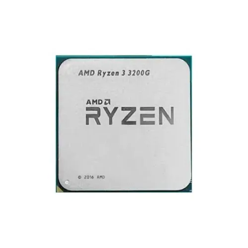 Processador: AMD Ryzen 3 3200G com 4 núcleos e 4 threads, placa de vídeo Vega 8 integrada