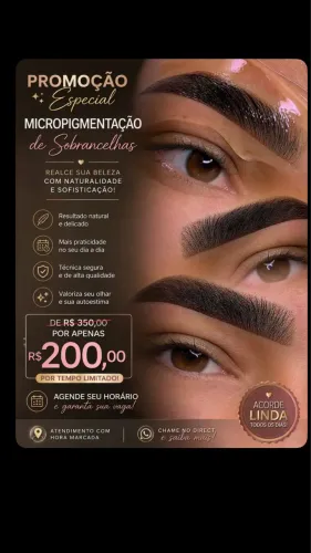 Micropigmentação fio a fio compacta ou esfumada
