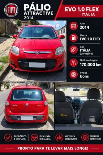 Fiat Palio Attractive 1.0 EVO Fire Flex 8V 5P 2014