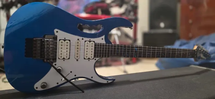 Guitarra Ibanez JEM 7V SBL Sparkle Blue 2002
