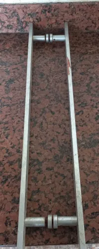 Puxador para porta de vidro cromado 