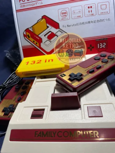 Nintendo 8 Bits Famiclone importado com cartucho de 132 Jogos classicos