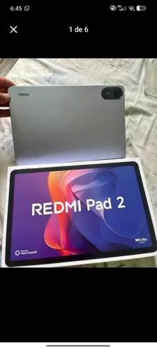 Redmi Pad 2 8/256GB Zerado Completo Troco