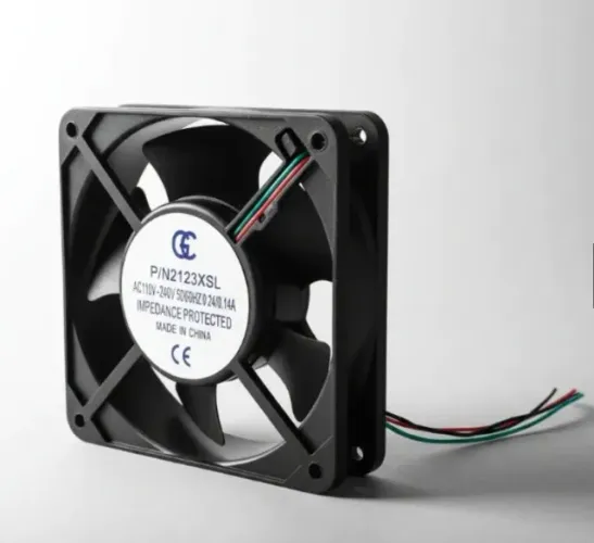 Microventilador Industrial Cooler Ventoinha Bivolt 110v 220v 120x120x38 Metálico