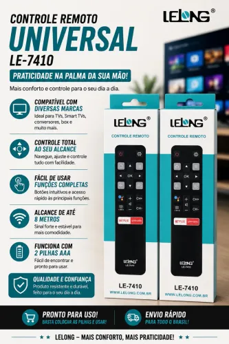 Controle Remoto Universal LELONG