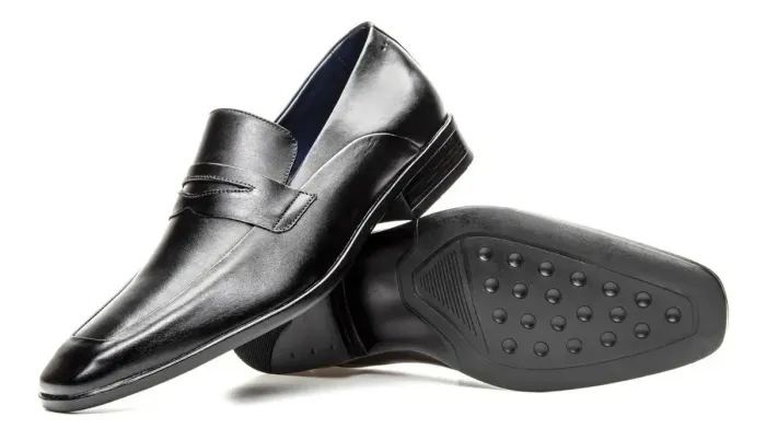 Sapato Estilo Italiano Bigioni 100% Couro Legítimo Bico Fino