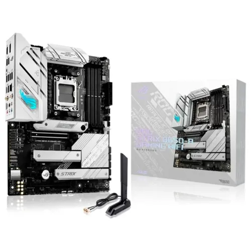 PLACA-MÃE ASUS ROG STRIX B650-A GAMING WI-FI, AMD AM5 B650, ATX, DDR5, WI-FI, BRANCO