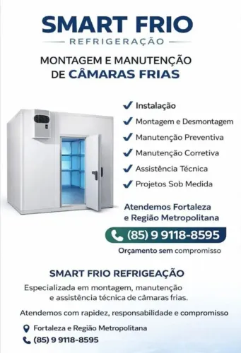 Manutenção e conserto de CÂMARA FRIA