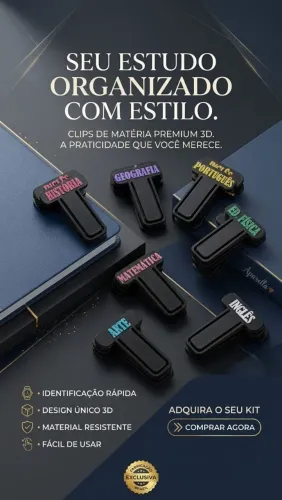 Kit com 8 marcadores de Matérias - Personalizados