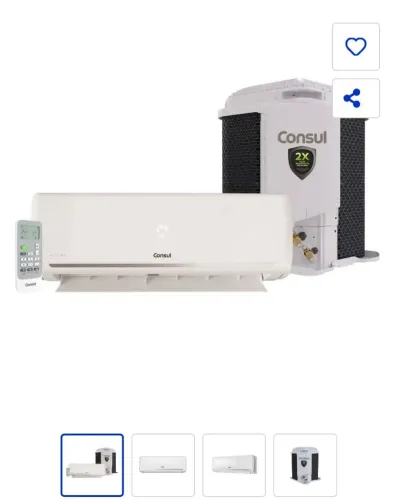 Ar condicionado consul 12000btus triple inverter novo