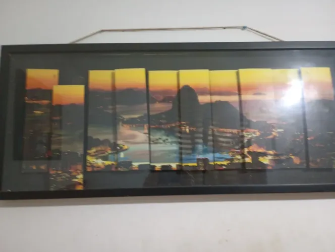 Quadro RIo relevo 3d mosaico