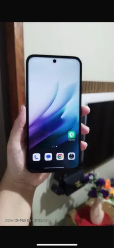 Redmi 15 256 gigas 12 de ram biometria tudo funcionando pego celular inferior com volta