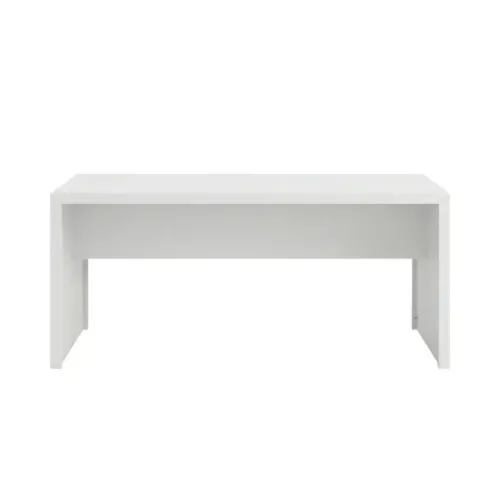 Escrivaninha Mesa Escritório ME4185 2 Lugares 180 cm Branco em MDP de 15mm