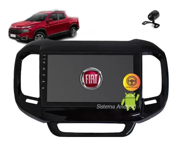 Multimídia 9 Polegadas Fiat Toro de 2016 a 2022