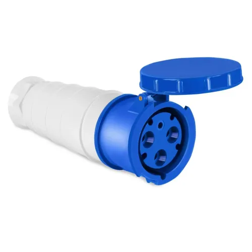 Acoplador Industrial 125A (220/240V) 2P e T - IP67 Azul