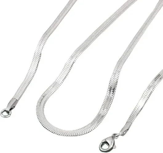 colar de corrente de cobra - aço inoxidável 304 - novo - original