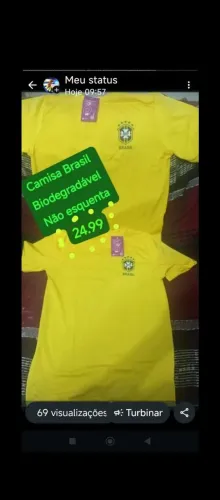 Camisa biodegradável sensacional