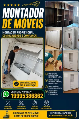 Montagem de móveis, Atendo Noturno e Fim de semana