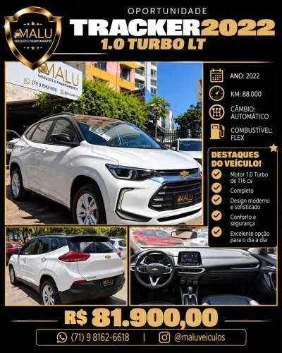 Chevrolet Tracker LT 1.0 Turbo 12V Flex AUT 2022