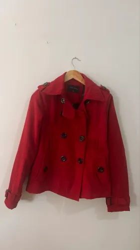 Casaco Vermelho Veludo Chique
