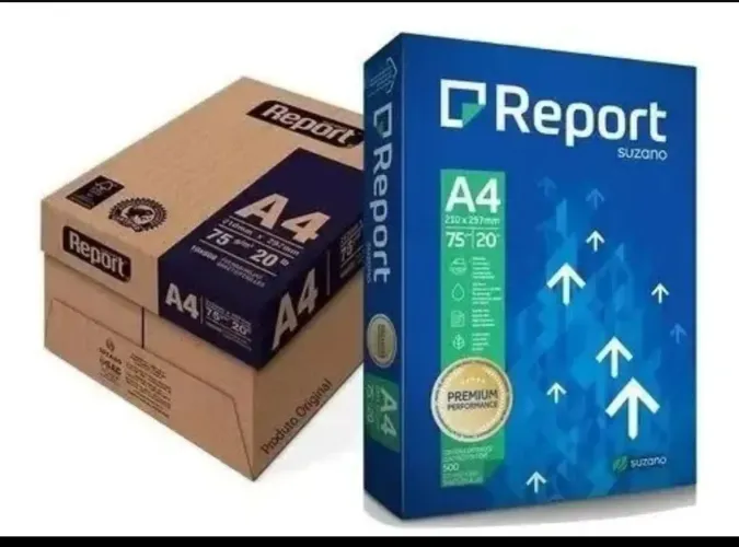 Caixa de papel sulfite A4 com 10 resmas
