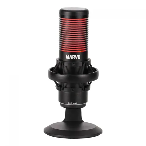 Microfone de mesa Gamer MARVO Blast 60 Black RGB