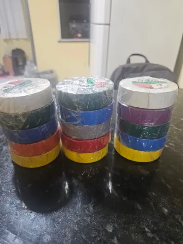 Kit 05 rolos de fitas de marcação elétricas