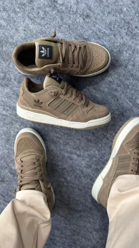 Tênis Casual Masculino Adidas Fórum Low Camurça Marrom Disponível 38 Ao 43 Premium Envios