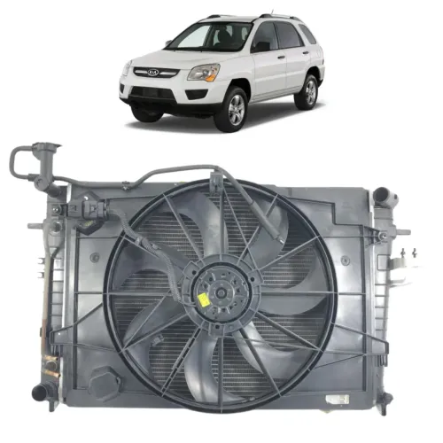 Kit Radiador Kia Sportage Ex 2.0 16V 2008 C/ Detalhe